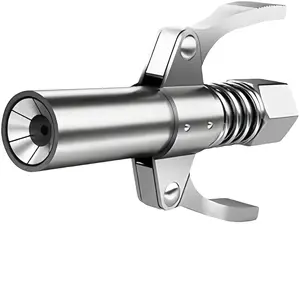 10000 PSI high-pressure lubricating oil double handle self-locking nozzle | compatible with 1/8 "NPT lubricating oil gun and accessories Heavy Duty Hose Stainless Steel Hose