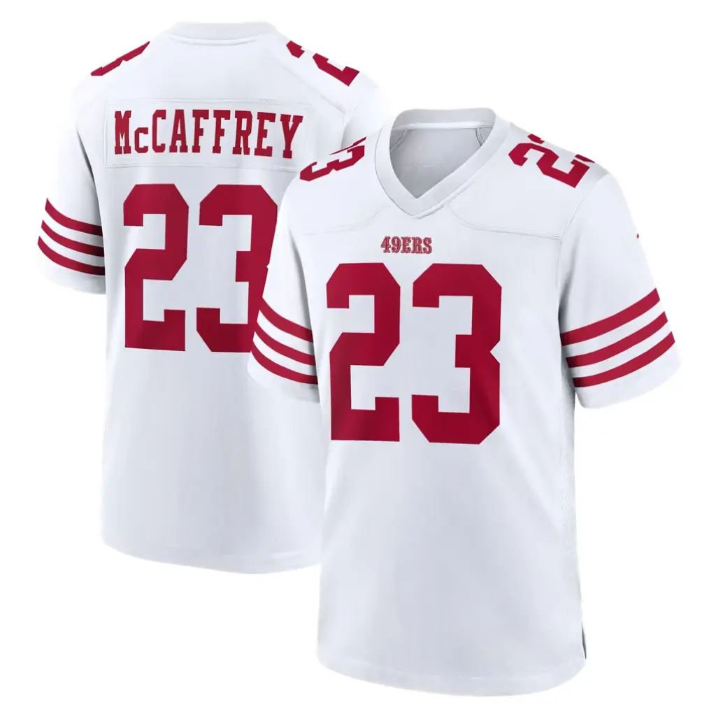 Full Print White Caffrey #23 Football Jersey – America Game Shirt, Sports Fan Apparel, Jersey For Football Fans, Athletic Uniform Gift for Him