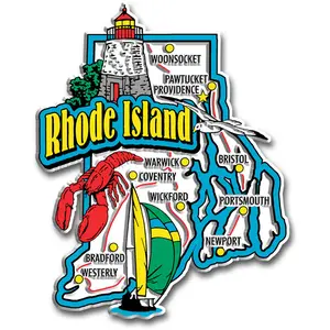 Rhode Island Jumbo State Magnet by Classic Magnets