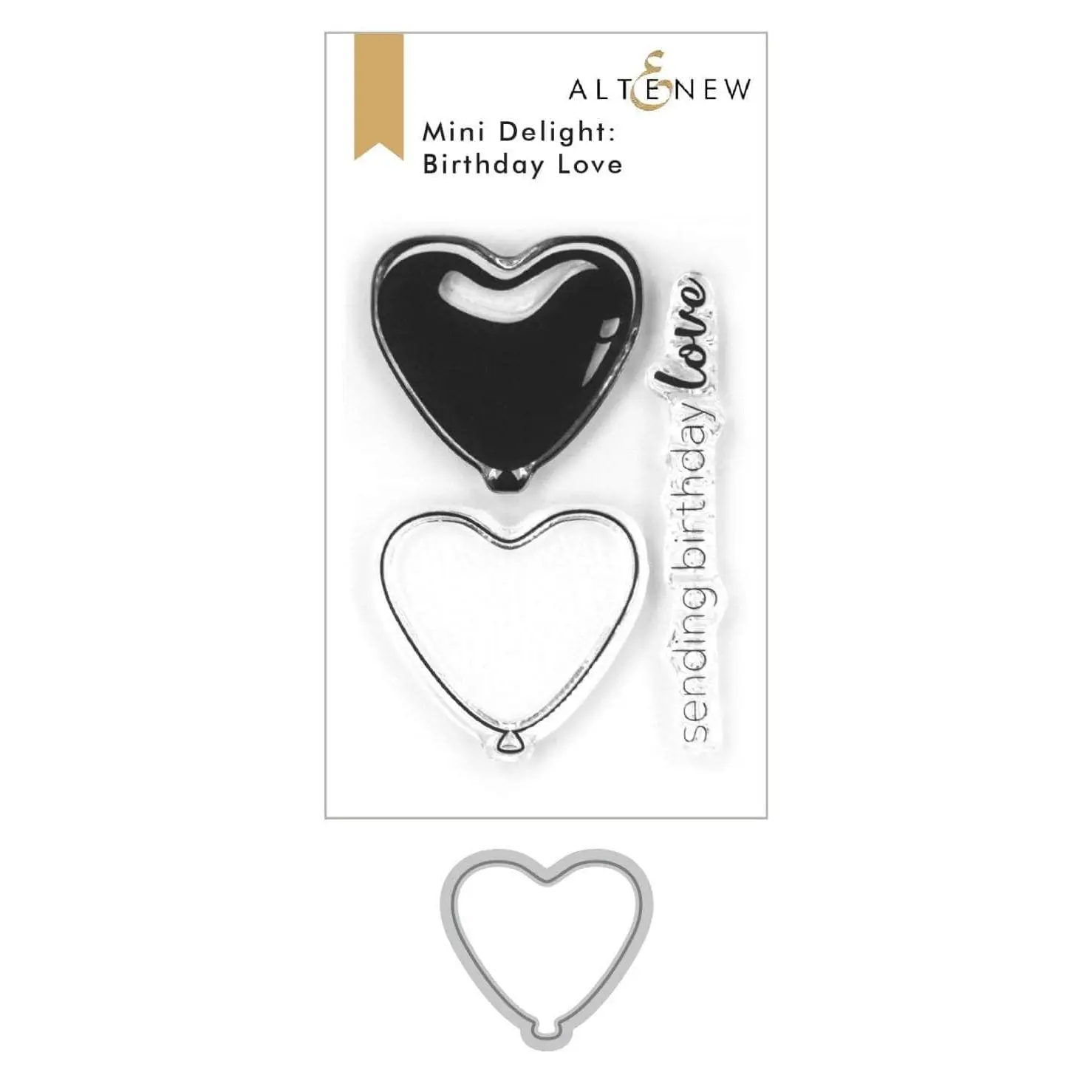Mini Delight: Birthday Love Stamp & Die Set