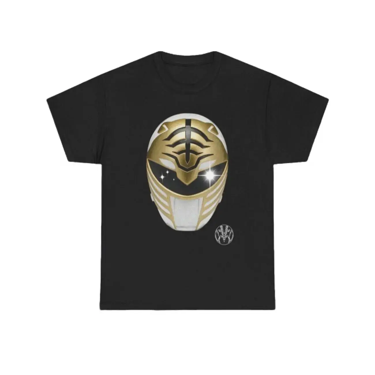 Men's White Power Ranger Graphic Cotton T-Shirt - Classic Crewneck (Round Neck), Short-Sleeve, Soft, Casual Streetwear, Vintage Menswear Top, Ideal Gift for Idol Meme Enthusiasts, 100% Cotton, Classic Fit, Machine Wash, Printed Image  graphic