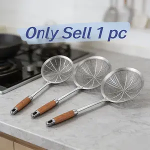 Stainless Steel Strainer Spoon with Holes, Multi-Functional Slotted Ladle for Efficient Draining and Safe Cooking, Perfect for Frying Dumplings and Pasta, Durable Kitchen Essential, Kitchen Utensils, Kitchen Gadgets