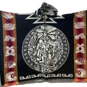 Alpaca poncho aztec design