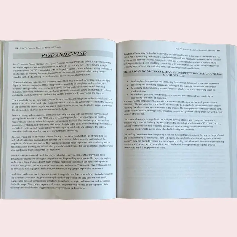 Somatic Therapy Workbook Exercises to Treat Trauma, Complex PTSD and Dissociation: Mindfulness, Self-Compassion, and the Mind-Body Approach to Reduce Stress and Heal Trauma Somatic Therapy Workbook Exercises to Treat Trauma, Complex PTSD and Dissociation: Mindfulness, Self-Compassion, and the Mind-Body Approach to Reduce Stress and Heal Trauma