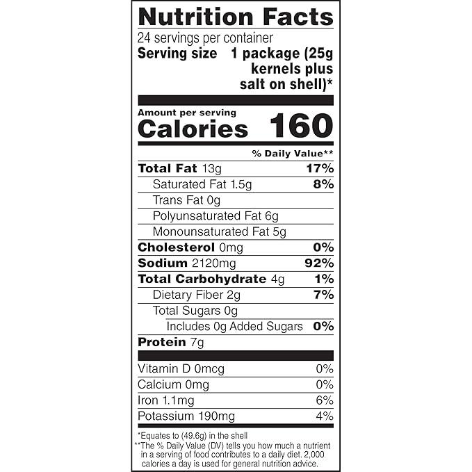 NEW - DAVID Roasted and Salted Sunflower Seeds, Original Flavor, 1.75oz. (Pack of 24) Snack