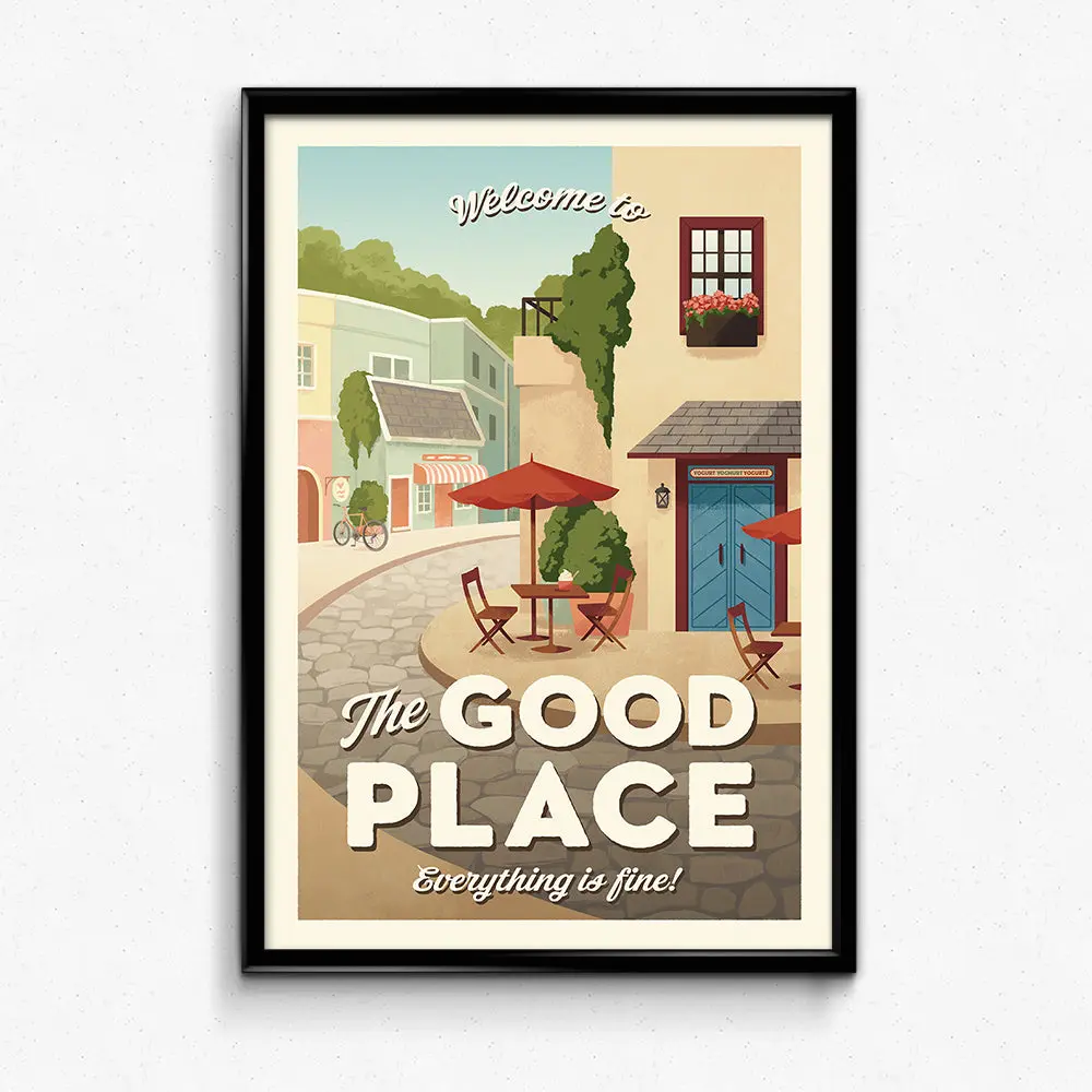 The Good Place Travel Poster - Wall Decor Artwork Gift