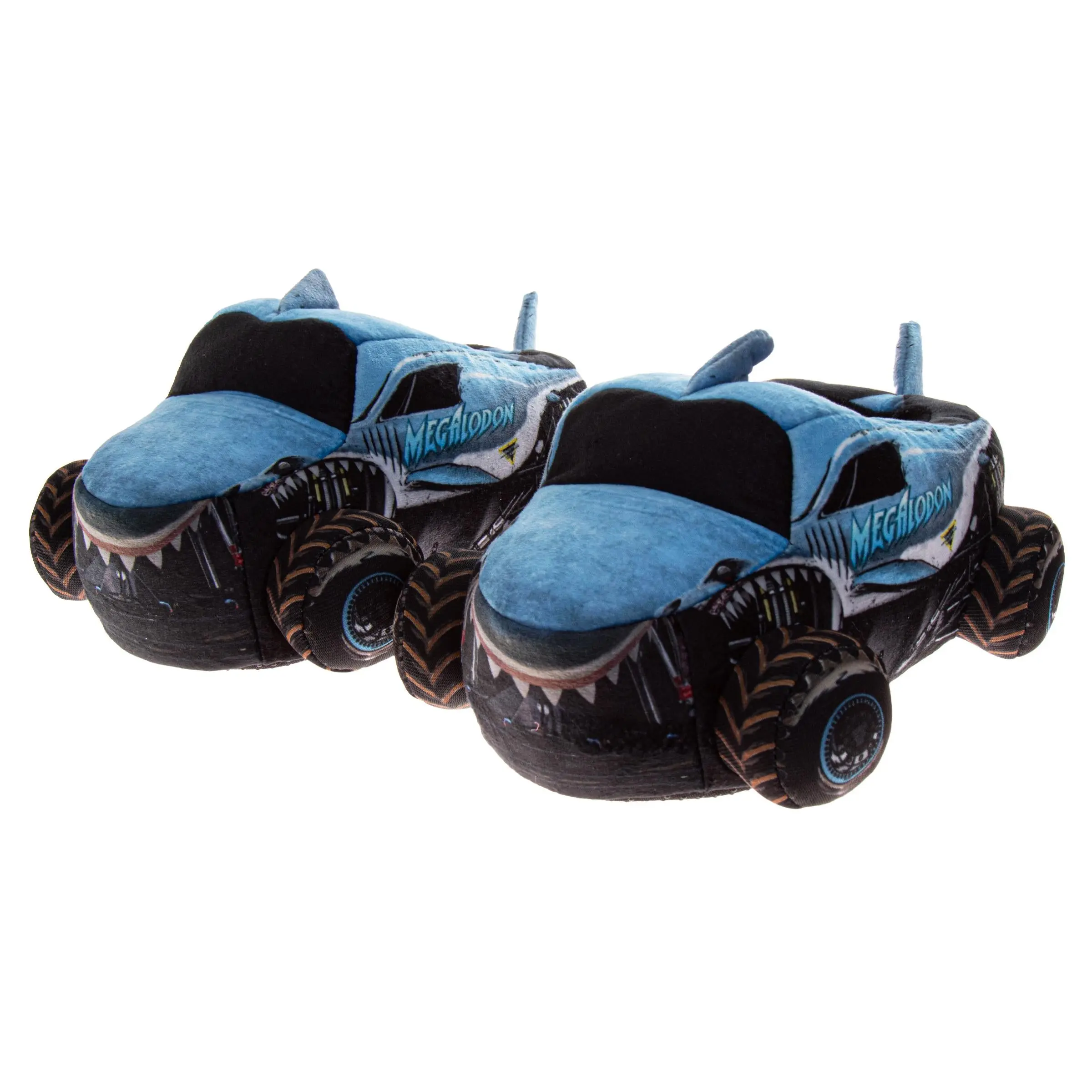 Monster Jam Megalodon Kids' 3D Slip-On Pull-On Slippers, Available in 2 Sizes (Toddler / Little Kid)