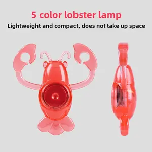 Lobster Inspired Bike Lamp with Extended Battery Life Night Riding Alert Light for Mountain and Road Bikes Waterproof Tail Light Cycling Accessory