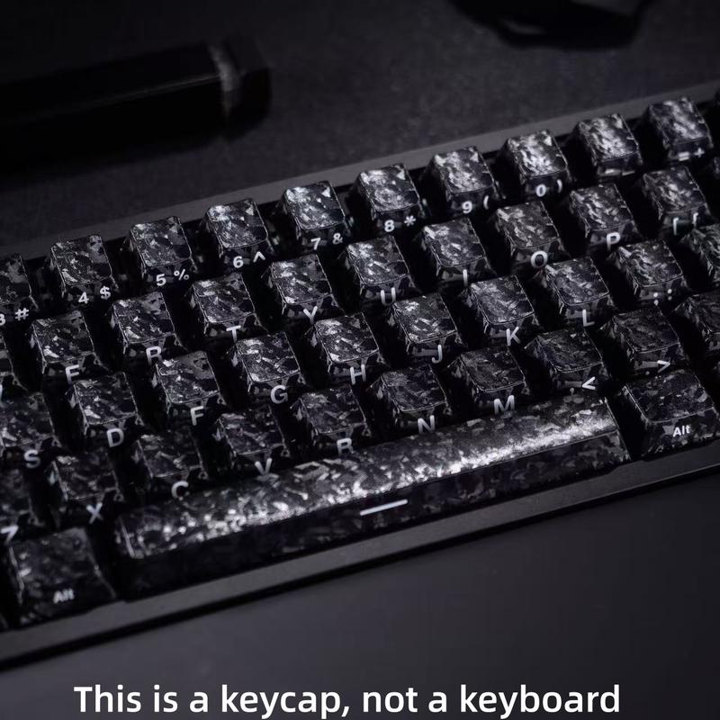 Carbon Fiber Side Engraved Keycaps 119 Keys Wooring Bee Magnetic Axis Compatible Mechanical Keyboard Universal Fit