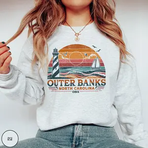 OBX Sweatshirt Outer Banks Sweater Outerbanks Crewneck Crewneck Cotton Funny Gift Sweatshirt Anniversary gift, All size Womenswear