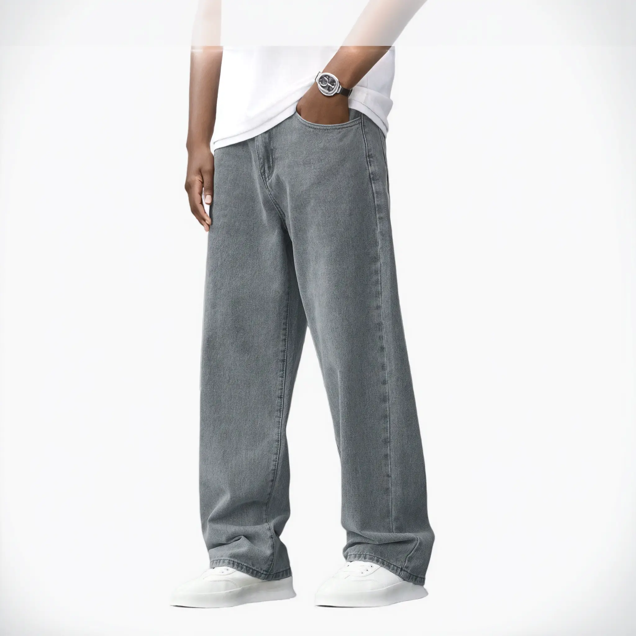 black outfits boys jeans, Boys' Loose Straight Jeans 2025: Minimalist Design, Ideal for 8-12Y - Pair with Sneakers for a Cool Look! baggy jeans for bo