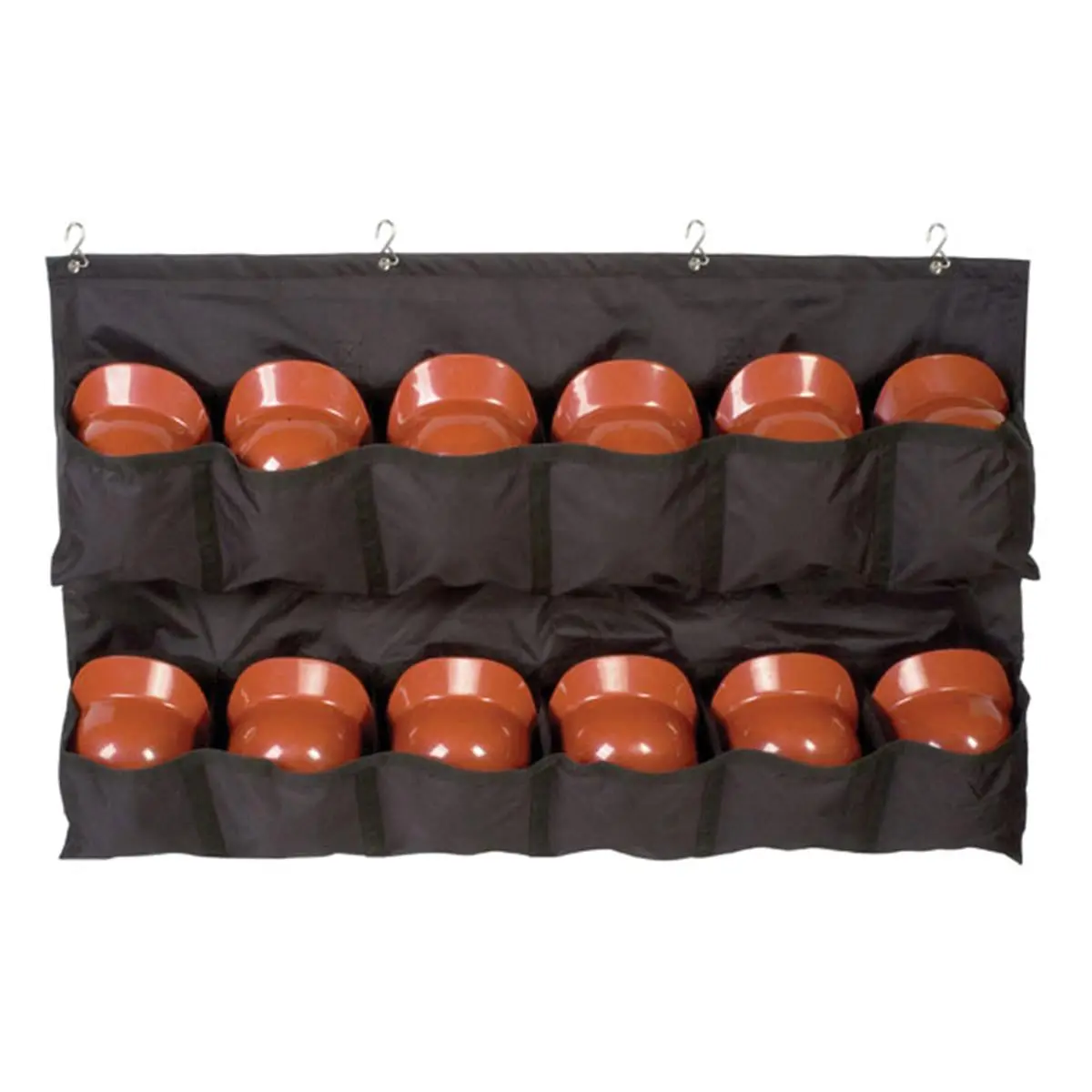 CHAMPION Hanging Team Helmet Bag – Durable Nylon Storage Organizer for 12 Baseball/Lacrosse Helmets, Roll-Up Design with Fence Mount, Nylon Straps & Carrying Handle, Recreational League Use, 54x43in Black, Durable Storage Organizer, Storage Organizer Bag