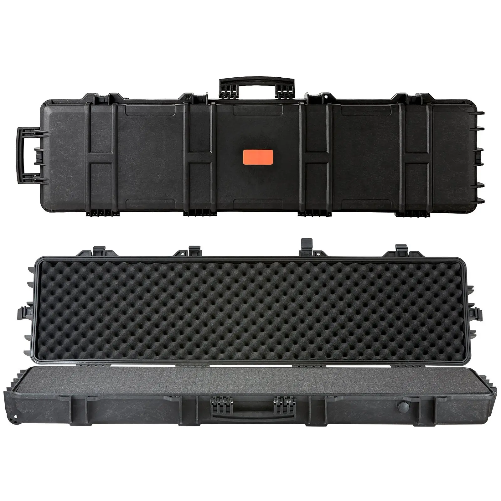Tactical Range Case For Outdoor Use, Heavy-Duty Hard Case With Three-Layer Fully Protective Foam, 50-Inch Lockable Case With Wheels, IP67 Waterproof And Crushproof, Dustproof And Rugged Transport Solution