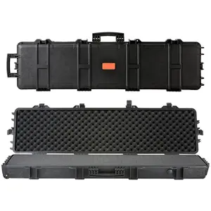 Tactical Range Case For Outdoor Use, Heavy-Duty Hard Case With Three-Layer Fully Protective Foam, 50-Inch Lockable Case With Wheels, IP67 Waterproof And Crushproof, Dustproof And Rugged Transport Solution