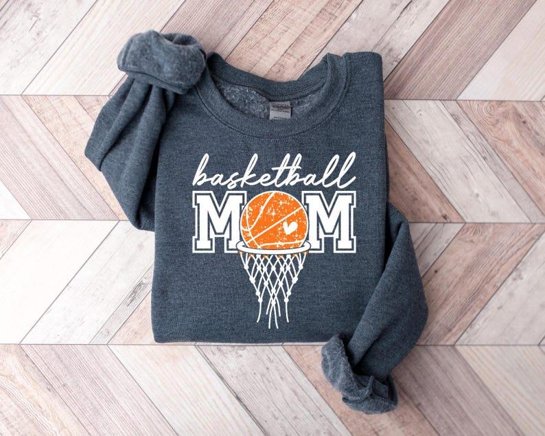 Basketball Mom Sweatshirt, Basketball Mom Hoodie, Basketball Lover Shirt, Basketball Mama Sweatshirt, Basketball Gift, Basketball Season Tee