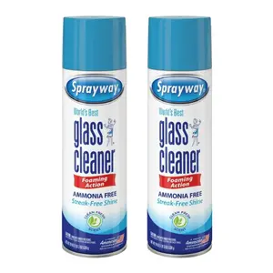 Sprayway Ammonia-Free Glass Cleaner, Foaming Action 19oz Pack of 2