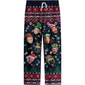 PTTT - PJ pantsCustom Pet Face Pajama Pants for Men & Women - Personalized PJ Bottoms for Christmas Gifts T4