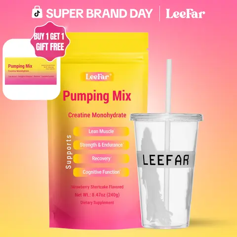 LeeFar Pumping Mix – Creatine Monohydrate Powder with 5g Creatine per Serving for Lean  Muscle, Strength & Endurance, Muscle Recovery and Cognitive Function – Strawberry Shortcake  Flavor, 30 Servings