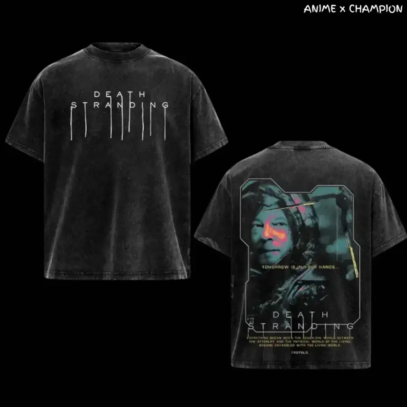 Death Stranding 'Tomorrow Is In Your Hands' Washed T-Shirt, Kojima Productions Game Merch, Unisex Oversized Graphic Tee, Vintage Streetwear Top, fall outfits, Gift for Gamers L