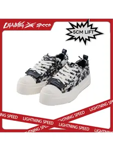 Lightningspeed International Fashion Week Star Show All-Season Lightning Bolt Derby Shoes Low Top Couple Footwear