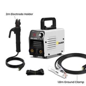 S SIMEDR 110V Super Mini ARC Welder 3.55Lbs Portable Stick Welding Machine Digital Display Inverter With Electrode Holder Ground Clamp for Workshop Outdoor Men's Women's Beginners