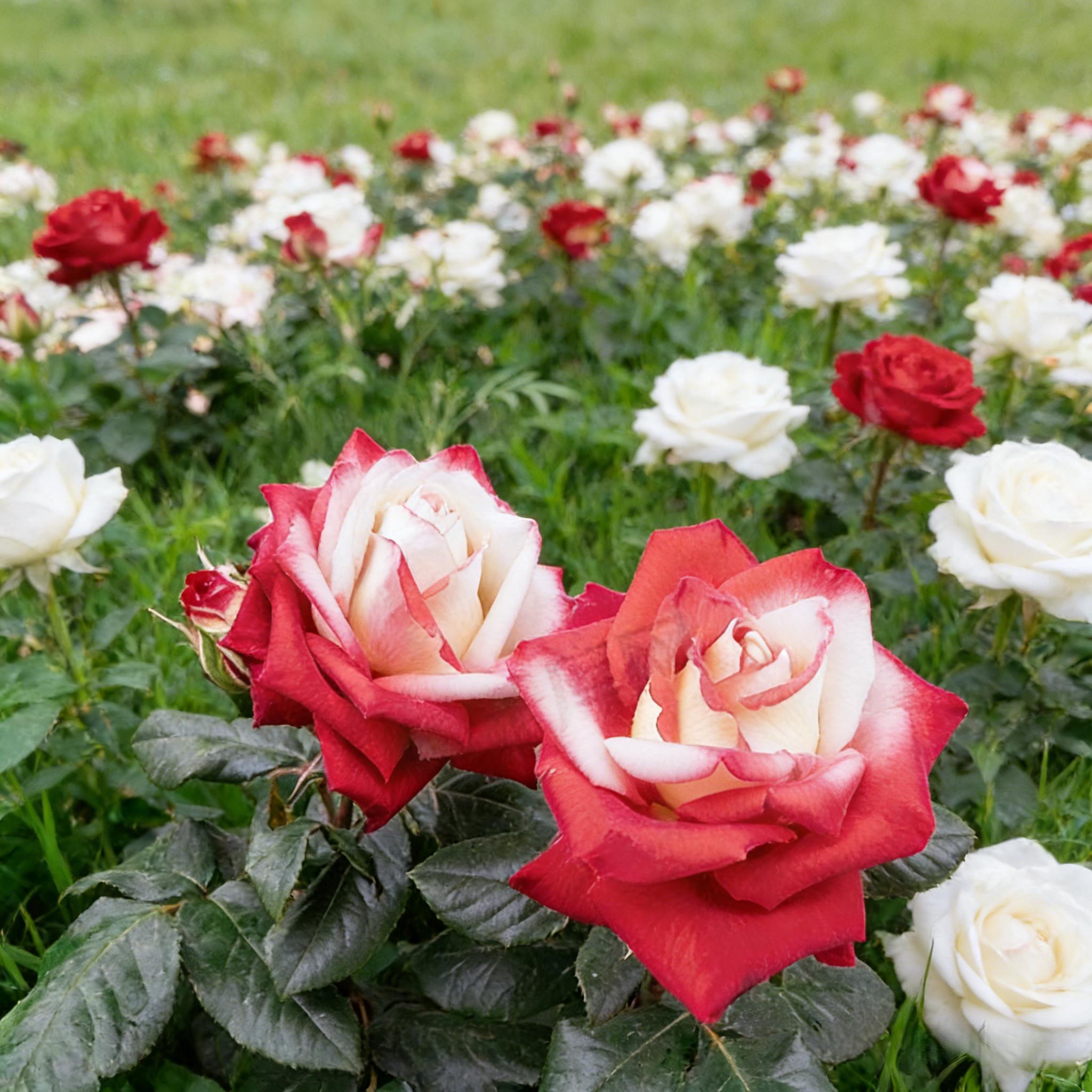 Plant Love  Red & White Rose Seeds – Beautiful Flowers Made Simple