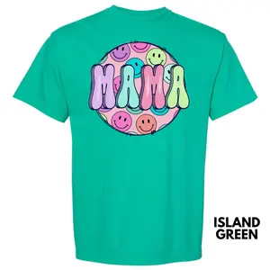 Balloon Letter Mama Comfort Colors T-Shirt 'NLB'