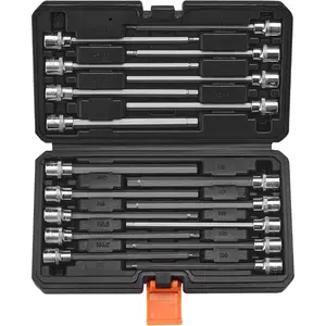 VEVOR Torx Bit Socket and External Torx Socket Set, 31-Piece T8-T70 and E4-E24, S2 Alloy Steel and Cr-V Steel, 1/4 in, 3/8 in, and 1/2 in Drives, with Adapter and Enhanced Storage Case, for AutomotiveVEVOR Super Brand Day