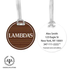 Lambda Theta Phi Luggage Bag Tag (round)