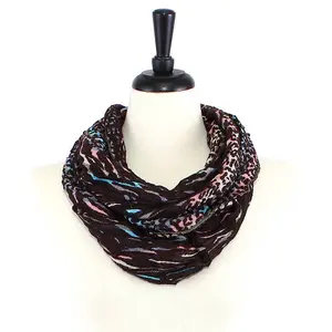 Zebra Print Infinity Scarf