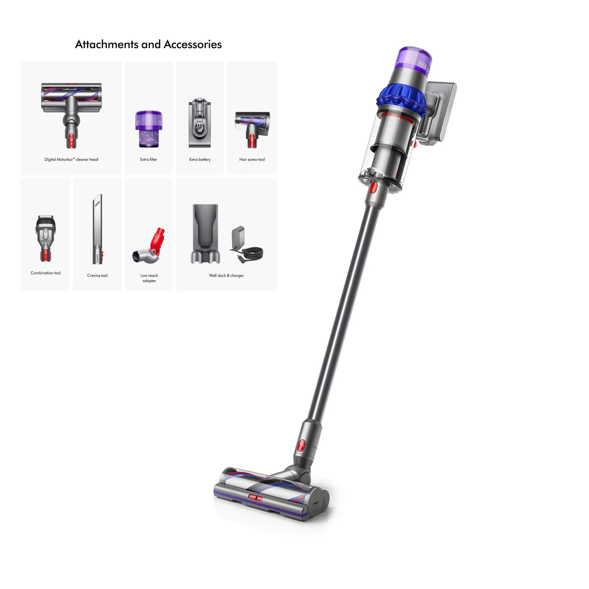 Dyson V15 Detect Pro Cordless Vacuum w/ 4 Tools & Extra Battery Dyson V15 Detect Pro Cordless Vacuum w/ 4 Tools & Extra Battery