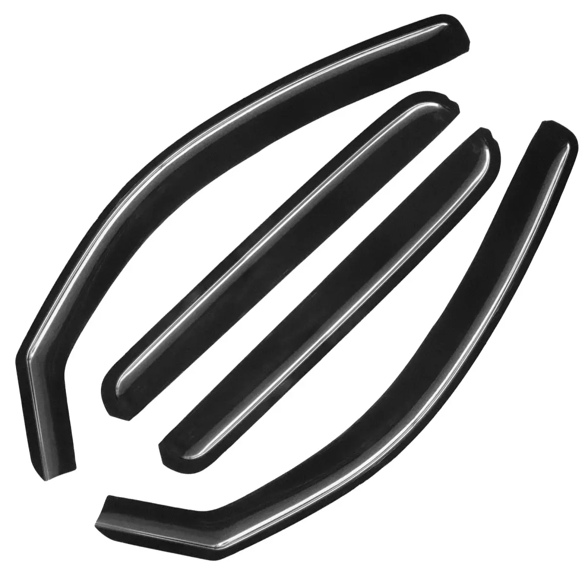 For 2005-2015 Toyota Tacoma Double Cab In-Channel Window Visors Wind Deflectors Sun Rain Guards Vent