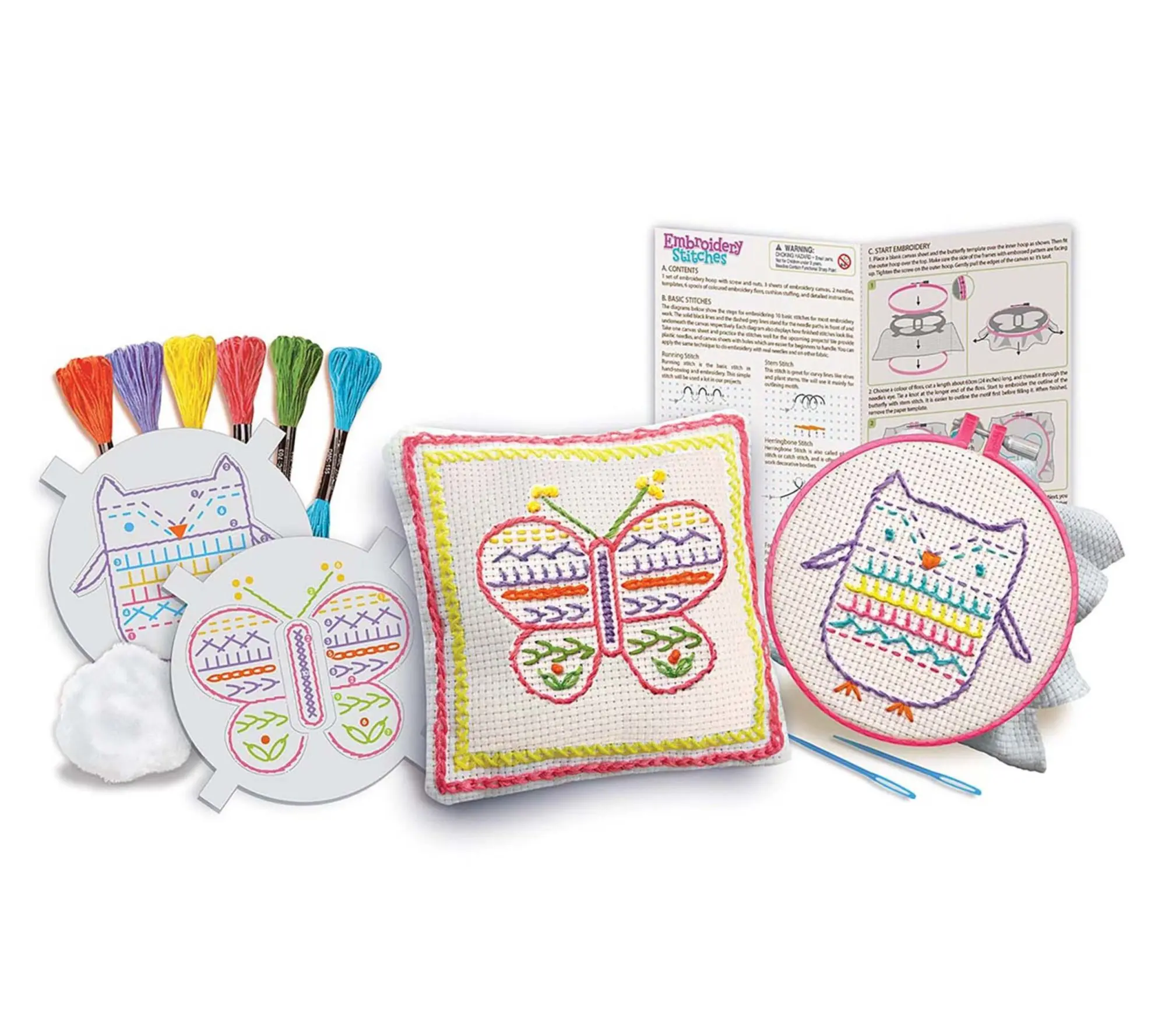 4M Easy-To-Do Embroidery Kit - Learn 10 Skills 4M Easy-To-Do Embroidery Kit - Learn 10 Skills