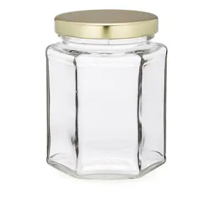 Hexagon Glass Jar