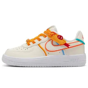 Little Kid's Nike Force 1 Low Easyon LV8 1 Sail/Sail-White (HV6004 111)