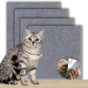 Self-Adhesive and Trimable Cat Scratching Pad, Furniture Protector, DIY Climbing Cat Scratch Sofa Cover, Pet Furniture Set, Suitable for Sofas and Walls
