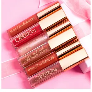 Beauty Creations Mini Lipsticks - 3 Mattes & 3 Shimmers/Lipgloss - Lipgloss