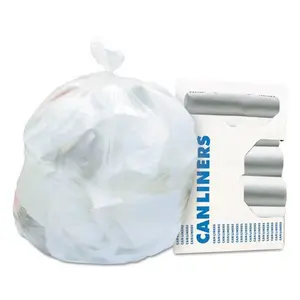 212 MAIN HDPE Can Liner Trash Bag - Natural, 16micron, Puncture-Resistant, Odor Control (Model HERZ8648VNR01)