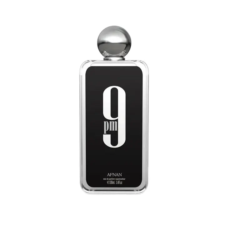 Afnan 9PM Black Eau de Parfum for Men, 100ml, Rich Aromatic Spicy Fragrance