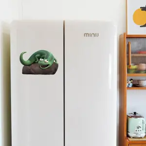 Funny Lizard Meme Fridge Magnet, Reptile Decor for Kitchen Locker Office, Strong Magnetic Sticker Durable Use, Perfect Gift for Meme Addicts