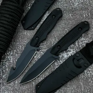 Best Selling High Hardness Survival Fixed Blade Knife with Sheath 5Cr13Mov Blade ABS Handle Outdoor Adventure Cutting Knife EDC Hunting Camping Defense Tool Emergency Survival Gear Tactical Knives