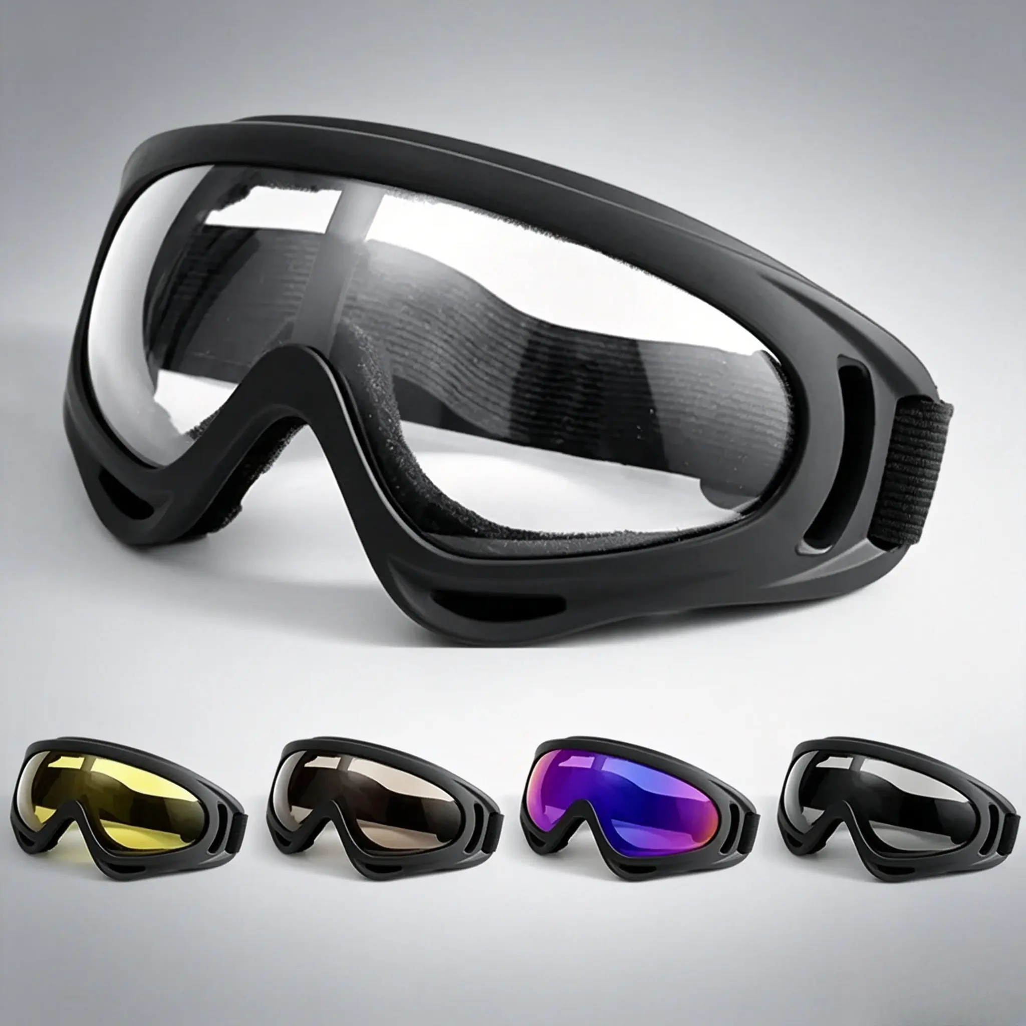 Outdoor Tactical Goggles – Dustproof & Splash-Resistant Military Glasses, Explosion-Proof Eyewear for Men, Motorcycle, Skiing, Hiking & Sports, Protective Sunglasses Accessory