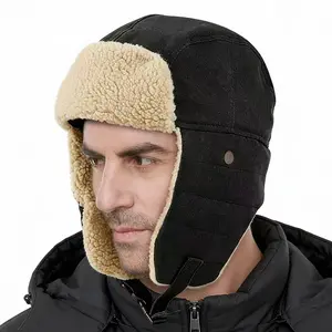 Winter Trapper Hat for Men Women Russian Ushanka Aviator Warm Cold Trooper Hat for Skiing Hunting Unisex Fit Classic Look