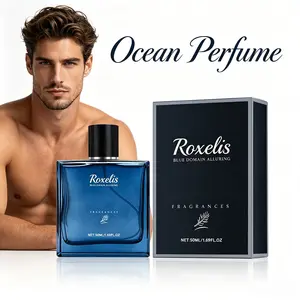 Men’s perfume, men’s eau de cologne, men’s ocean fragrance, 50 ml, eau de cologne, light scent with long-lasting fragrance that enhances a man’s charm, eau de cologne for romantic date atmosphere