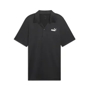 PUMA Mens Essentials All In Short Sleeve Shirt Casual Casual - Black