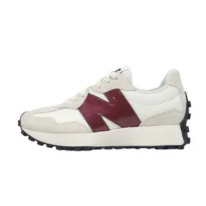 New Balance 327 White Dark Red Women’s Perfect Daily Fashion Footwear Sneaker Running Walking Shoe Girl