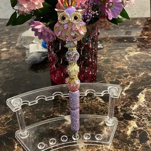 Gorgeous Custom Rhinestone Owl Pen – Sparkling Handmade Bling Pen, Stationery Supplies, Writing Stationery