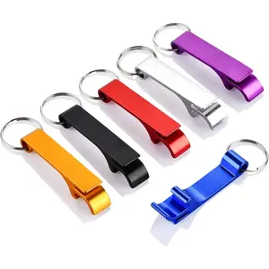 6PCS Colorful Beer Bottle Openers, Premium Metal Keychain Bottle Opener, Small and Practical, Easy to Carry, Open the Lids of Beer Bottles Easily