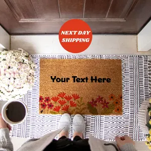 Custom Colorful Floral Doormat,  Custom Floral Doormat, Your Name, Your Style, Spring into Style, The Perfect Personalized Gift, Personalized Doormat, Custom Doormat, Personalized Gift, Home Doormat, Cute Doormat, Floral Doormat