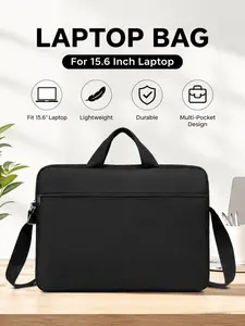 13.3-15.6 Inch Laptop Bag – Lightweight and Durable Briefcase with Multi-Pocket Design, Adjustable Shoulder Strap, and Comfortable Handles – Ideal for Work, School, Travel – Stylish and Practical Bag for Professionals, Students, and Everyday Use